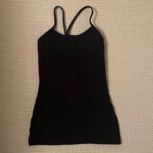 LULULEMON Black Power Y Tank